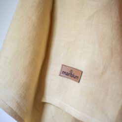 yellow ring sling made of hemp for toddlers