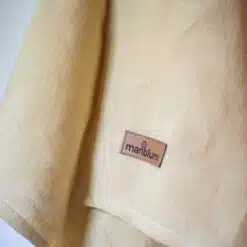 yellow ring sling made of hemp for toddlers