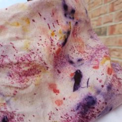 colorful loop made of hemp plant dyed