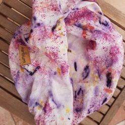 colorful loop made of hemp plant dyed