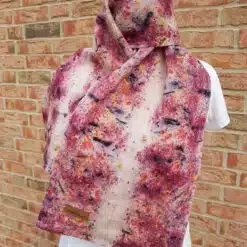 colorful neckerchief made of hand plant dyed