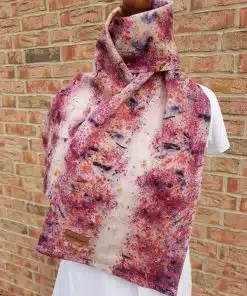 colorful neckerchief made of hand plant dyed