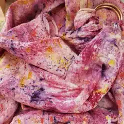 colorful little univere ring sling unbound made of hemp