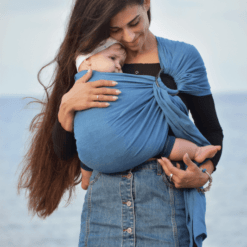 sky-blue-linen-organic-ring-sling-babywearing-consulant