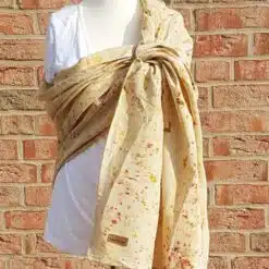 Flower Meadow Ring Sling made of pure hemp