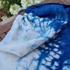 hanf-ring-sling-tragetuch-blau-mariblum-handmade