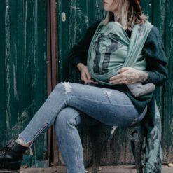 black-green-cotton-sling-elephant-baby-right-carry