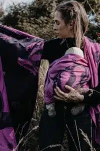 noir-rose-écharpe-de-portage-en-coton-éléphant-bébé-faux-portage-en-écharpe