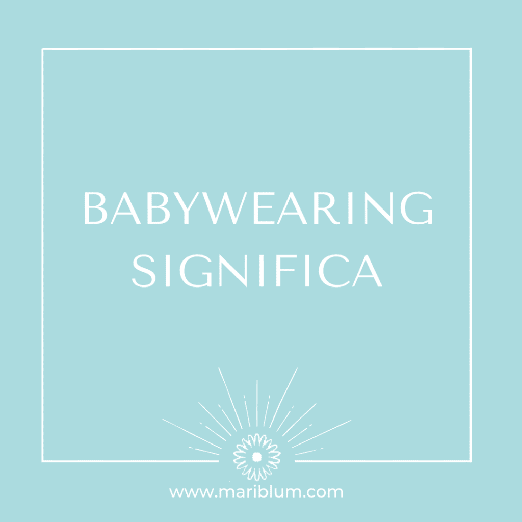 babywearing significa