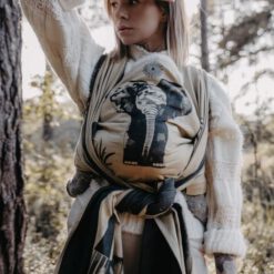 elefanten-tragetuch-gold-schwarz-aus baumwolle