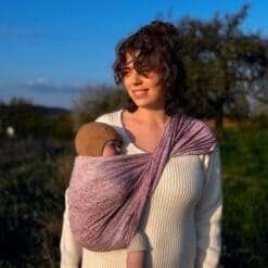 Alternative view of Lavender Field Linen - Ring Sling (organic)