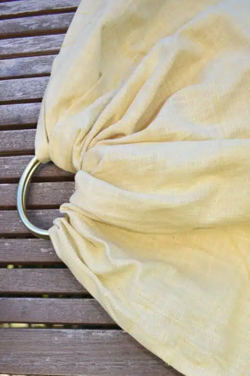 gelber leinen ring sling kba