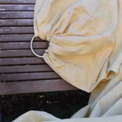 gelber ring sling aus leinen kba