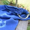 ring sling blue heart made of hemp