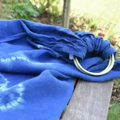 ring sling blau herz aus hanf