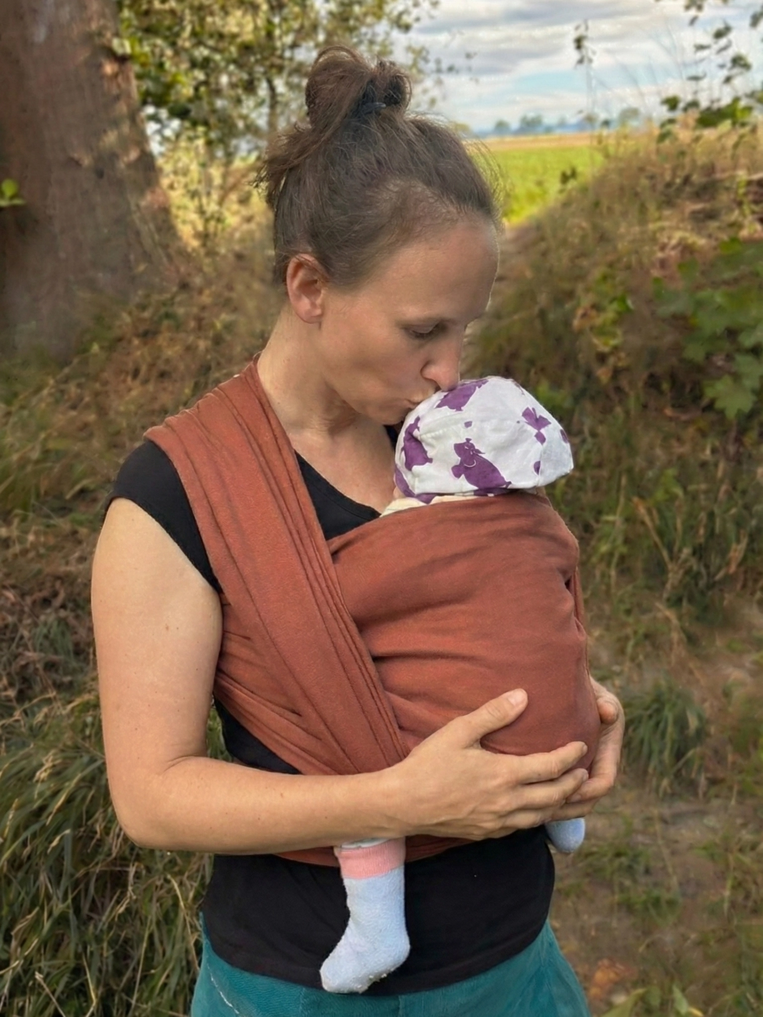 Marsupio in canapa per la migliore climatizzazione del bambino