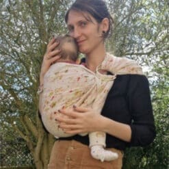 Alternative view of Prato di Fiori - Ring Sling in canapa