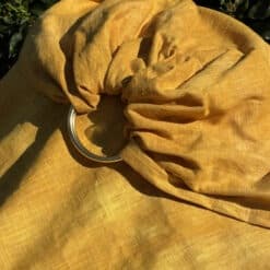 Curry dorato - Ring Sling in lino