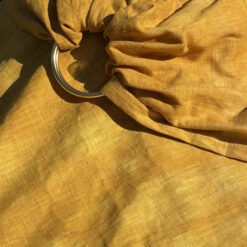 Alternative view of Curry dorato - Ring Sling in lino